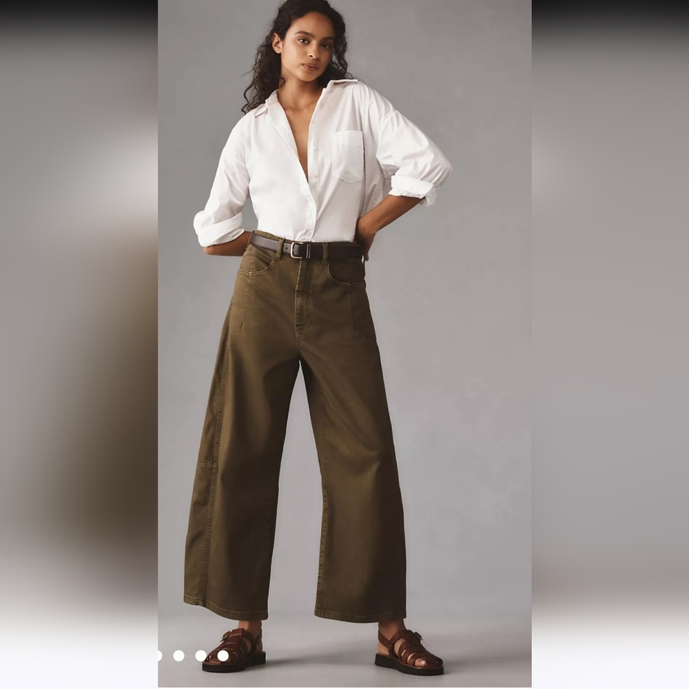 Pilcro Kenna Mid-Rise Barrel Jeans – Rust | 26